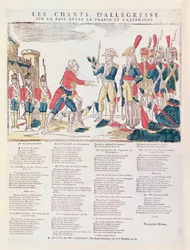 Lieder der Freude über den Frieden zwischen Frankreich und Deutschland
